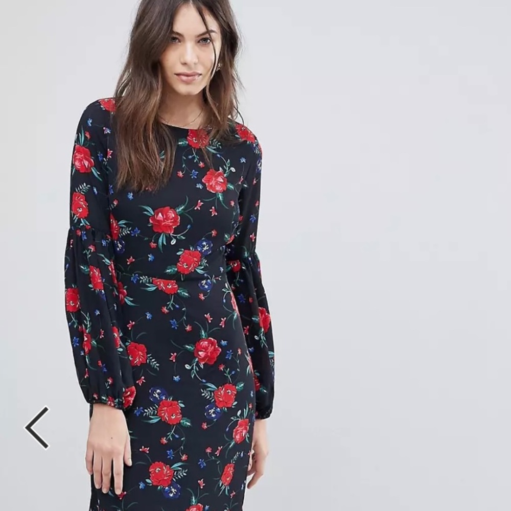 Bohemian Prairie Dress with Balloon Sleeves